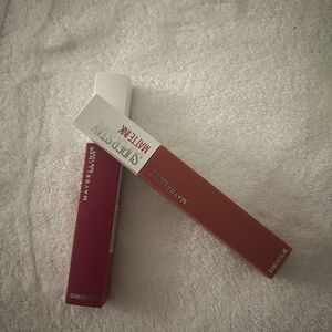 Maybelline SuperStay Matte Ink Lipstick - Bold Red and Vibrant Orange